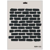 Rich New Seri N-155 Stencil 35x25 cm - 4