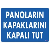 Avmdepo  Panoların Kapaklarını Kapalı Tut Levhası 25x35 KOD:1121 thumbnail 10
