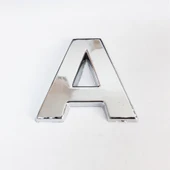 Cemax A Harfi 3,75 cm Krom Yapışkanlı - 10