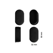 Avmdepo  Oval Profil İç Tapa 32x50 mm 4 Adet - 3