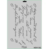 Rich New Seri N-302 Stencil 35x25 cm - 7