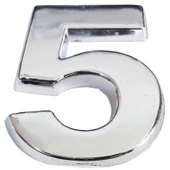 Cemax Krom Yapışkanlı 5 Rakamı 5 cm - 10