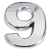 Cemax Krom Yapışkanlı 9 Rakamı 5 cm - 10