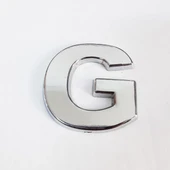 Cemax G Harfi 3,75 cm Krom Yapışkanlı - 5