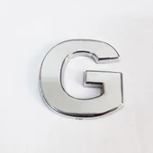 Cemax G Harfi 3,75 cm Krom Yapışkanlı - 9