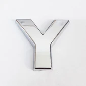 Cemax Y Harfi 3,75 cm Krom Yapışkanlı - 11