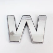 Cemax W Harfi 3,75 cm Krom Yapışkanlı - 11