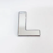 Cemax L Harfi 3,75 cm Krom Yapışkanlı - 2