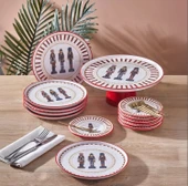 Fecra Kurşun Asker 19 Parça Sunum ve Servis Seti - 1