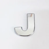 Cemax J Harfi 3,75 cm Krom Yapışkanlı - 8