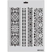 Rich Dantel Seri DN-913 Stencil 35x25 cm - 3