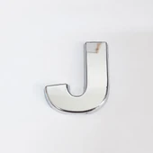 Cemax J Harfi 3,75 cm Krom Yapışkanlı - 1