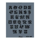 Rich New Seri N-465 Stencil 35x25 cm - 2