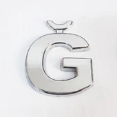 Cemax Ğ Harfi 3,75 cm Krom Yapışkanlı - 10