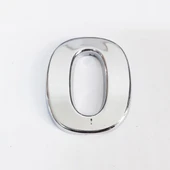 Cemax 0 Rakamı 3,75 cm Krom Yapışkanlı - 6