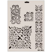 Rich Dantel Seri DN-904 Stencil 35x25 cm - 8