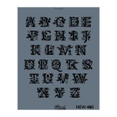 Rich New Seri N-465 Stencil 35x25 cm - 5