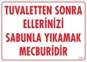 Avmdepo  Ellerinizi Yıkayınız Uyarı Levhası 25x35 KOD:1201 - 11