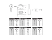 Kale 38 mm Sarı Pirinç Asma Kilit KD-001/10-240 - 8