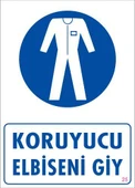 Avmdepo  Koruyucu Kıyafet Giy Uyarı Levhası 25x35 KOD:25 - 4