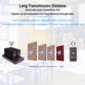 Refox CTP-302-B Titreşimli Sesli 300m 16lı Kablosuz Müşteri Çağrı Zili - 3