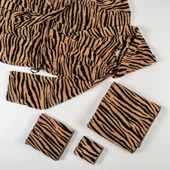 Soley | Tiger | %100 Pamuk Kadife Banyo Havlusu - 4