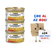 Gourmet Gold Sığır Etli Ve Tavuklu Kedi Konservesi 85 Gr 24'lü Paket - 1