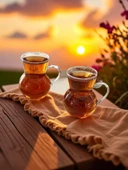 Girist Home Dilber Boroksilikat Kulplu Çay Bardağı 6 Lı - 1