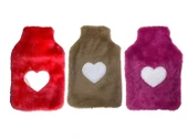 SICAK SU TORBASI 3 ADET,PELUŞ KALPLİ,TERMOFOR 26X17X2CM 1 LİTRE - 2