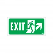 Avmdepo  Exit Sağ Yukarı Uyarı Levhası 17,5x25 KOD:959 thumbnail 1