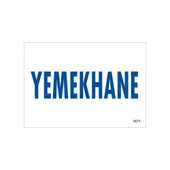Avmdepo  Yemekhane Uyarı Levhası 17,5x25 KOD:1671 - 5