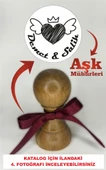 Aşk Kitap Mührü, Kişiye Özel Ahşap Mühür, Kitap Kaşesi, Özel Tasarım Hediye, Hediyelik - 1