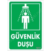 Avmdepo  Güvenlik Duşu Uyarı Levhası 17,5x25 KOD:1017 - 9