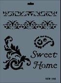 Rich New Seri N-108 Stencil 35x25 cm - 2