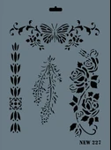 Rich New Seri N-227 Stencil 35x25 cm - 5
