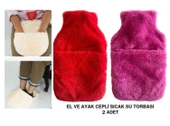 SICAK SU TORBASI 2 ADET,CEPLİ PELUŞ TERMOFOR 32,5x17,5cm  1500 ML - 1