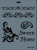 Rich New Seri N-108 Stencil 35x25 cm - 7