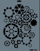 Rich New Seri N-173 Stencil 35x25 cm - 9