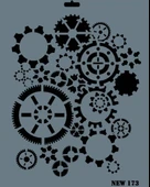 Rich New Seri N-173 Stencil 35x25 cm - 5