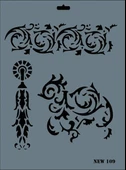 Rich New Seri N-109 Stencil 35x25 cm thumbnail 8