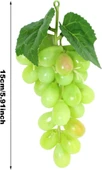 Nettenevime 2li Set Yapay Meyve Yeşil Üzüm Süs Dekoratif Sahte Meyve 15CM thumbnail 3