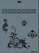 Rich New Seri N-132 Stencil 35x25 cm - 4