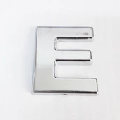 Cemax E Harfi 3,75 cm Krom Yapışkanlı - 6