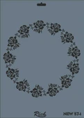 Rich New Seri N-574 Stencil 35x25 cm - 6