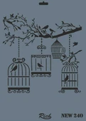 Rich New Seri N-240 Stencil 35x25 cm - 1