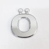 Cemax Ö Harfi 3,75 cm Krom Yapışkanlı - 8