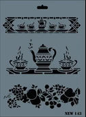 Rich New Seri N-143 Stencil 35x25 cm - 9