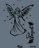 Rich New Seri N-391 Stencil 35x25 cm - 5