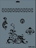 Rich New Seri N-132 Stencil 35x25 cm - 1