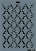 Rich New Seri N-112 Stencil 35x25 cm - 7